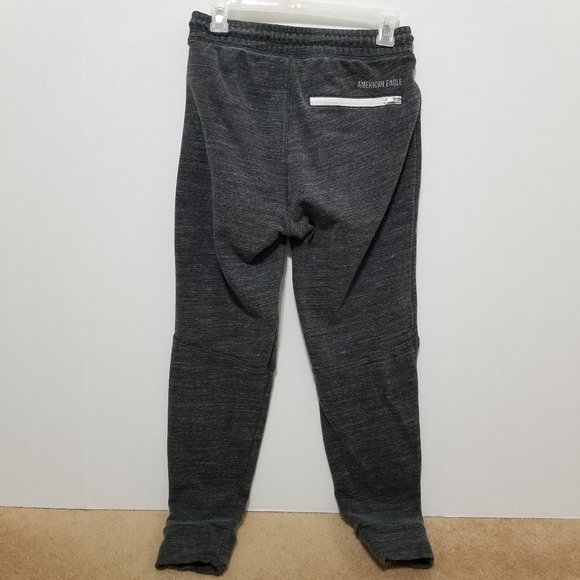 American Eagle sweatpants XS elastic pull on drawstring waist zip pockets jogger - Picture 2 of 14